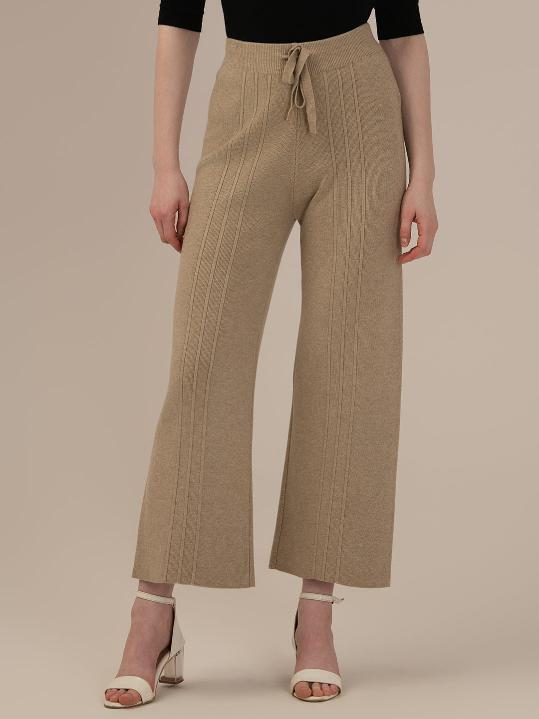 Classic Woolen Stretchable  Harem Pants Set for Women