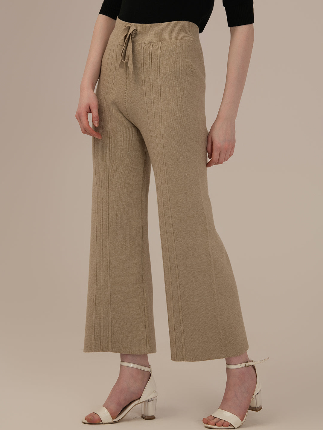 Classic Woolen Stretchable  Harem Pants Set for Women