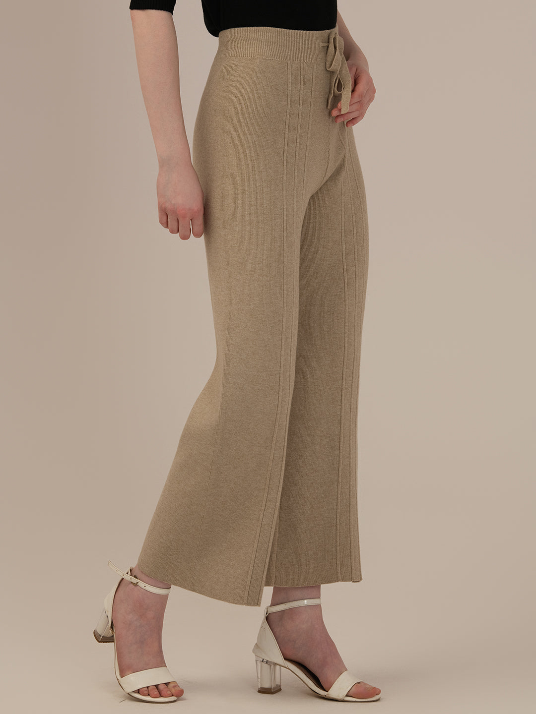 Classic Woolen Stretchable  Harem Pants Set for Women