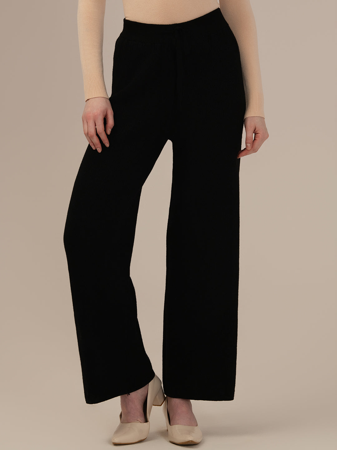 Albion Ladies Black Winter Harem Pants – Cozy & Comfortable Black Bottoms