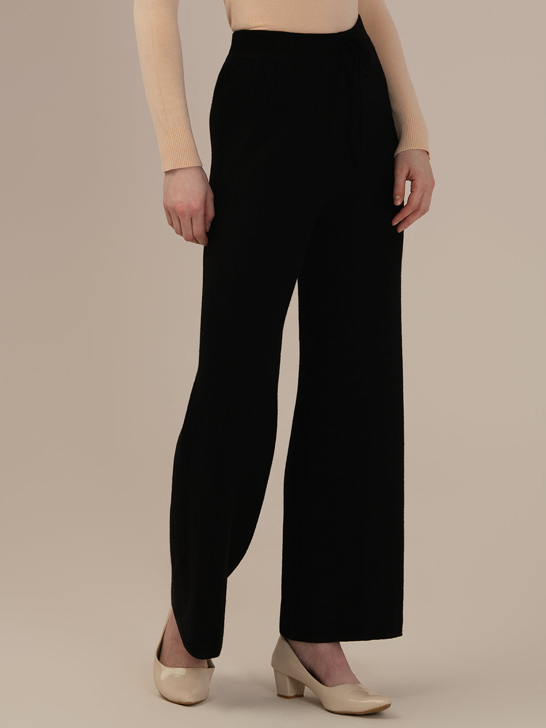 Albion Ladies Black Winter Harem Pants – Cozy & Comfortable Black Bottoms