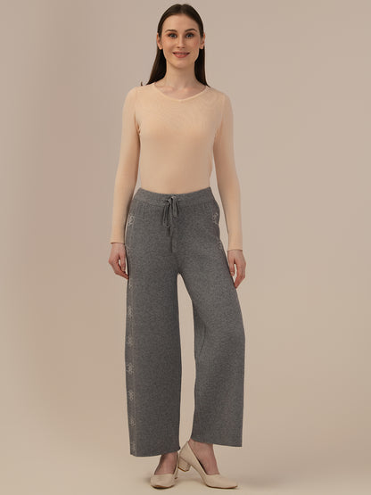 Ladies Grey Winter Harem Pants – Stylish & Comfortable Lower Wear