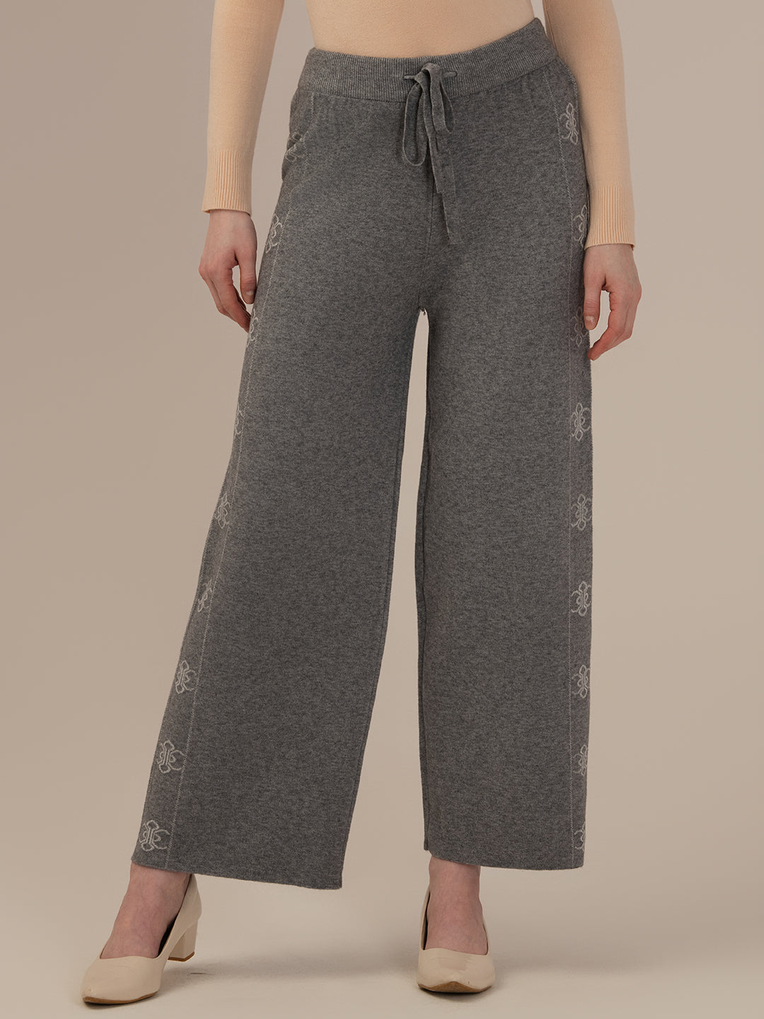 Ladies Grey Winter Harem Pants – Stylish & Comfortable Lower Wear