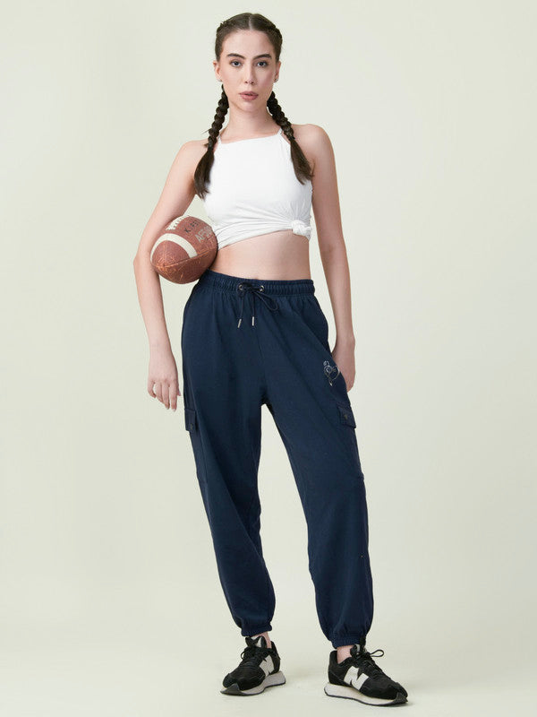 Albion Premium Ladies Cyan Lower Navy Lower Jogger