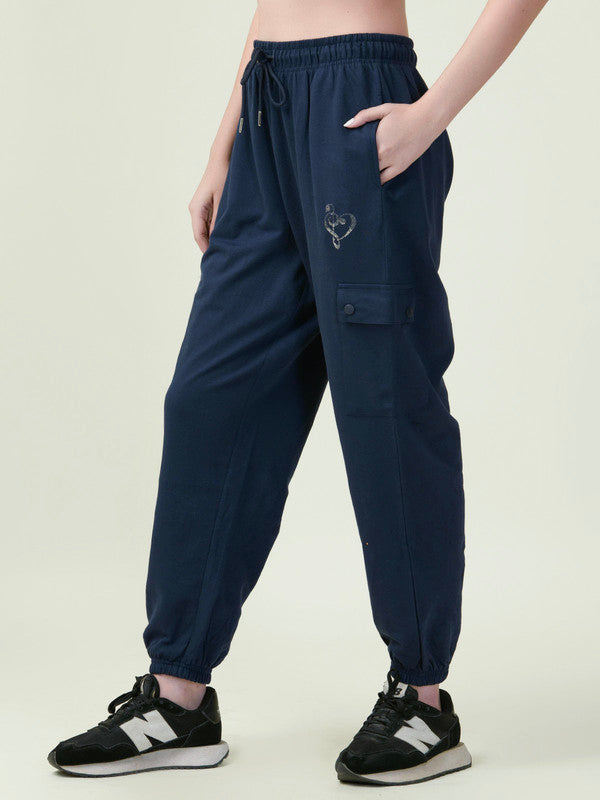 Albion Premium Ladies Cyan Lower Navy Lower Jogger