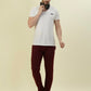 Albion Premium Men 53 Maroon Casual Lower