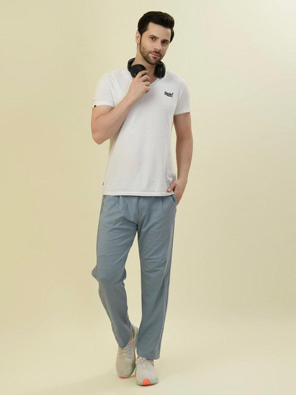 Albion Premium Men Sky Blue Casual Lower