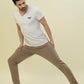 Albion Premium Men Khakhi Casual Lower
