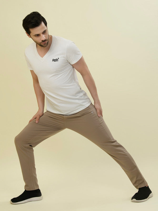 Albion Premium Men Khakhi Casual Lower