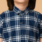 Albion Premium Boys Blue Checks Shirt