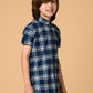 Albion Premium Boys Blue Checks Shirt