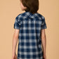 Albion Premium Boys Blue Checks Shirt