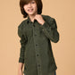 Albion Premium Boys Green Denim Shirt