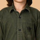 Albion Premium Boys Green Denim Shirt