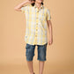 Albion Premium Boys Yellow Checks Shirt
