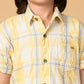 Albion Premium Boys Yellow Checks Shirt