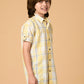 Albion Premium Boys Yellow Checks Shirt