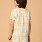 Albion Premium Boys Yellow Checks Shirt