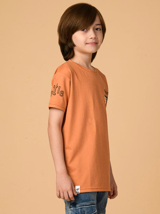 Albion Premium Boys Peach T-shirt