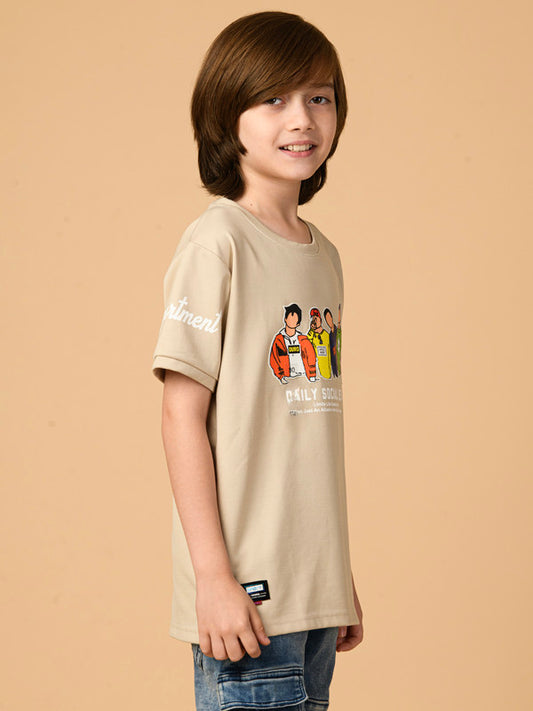 Albion Premium Boys Cream T-shirt