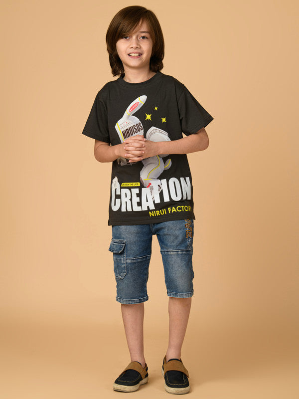 Albion Premium Boys Upper Black T-shirt