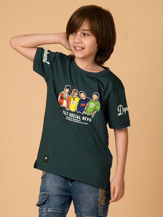 Albion Premium Boys Green T-shirt