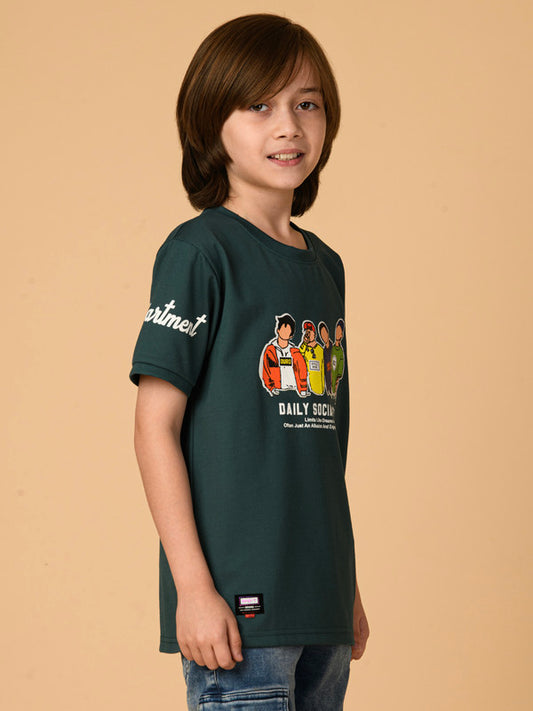Albion Premium Boys Green T-shirt