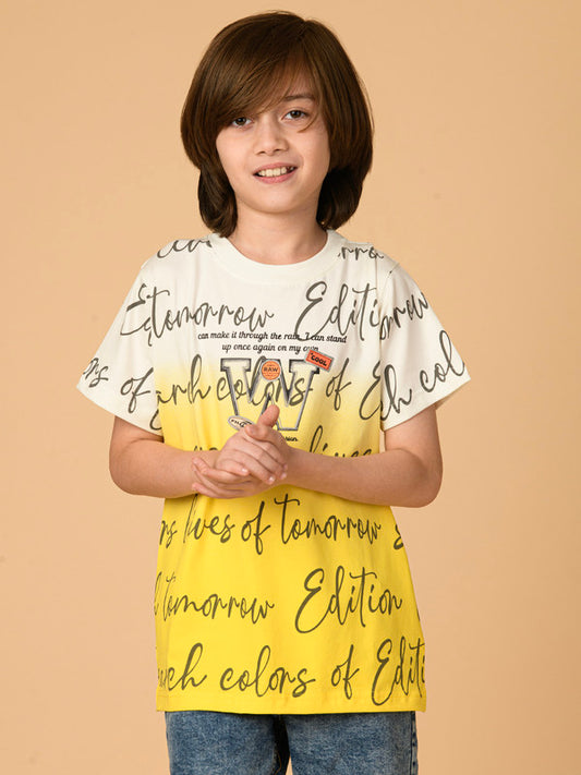 Albion Premium Boys Upper Yellow T-shirt