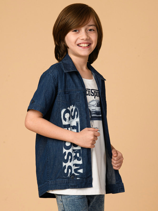 Albion Premium Boys Upper D.blue Shirt