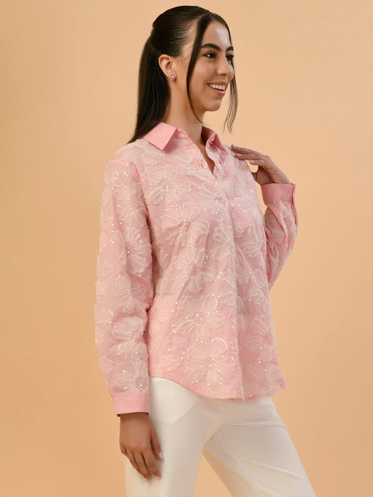 Albion Premium Ladies Pink Casual Top