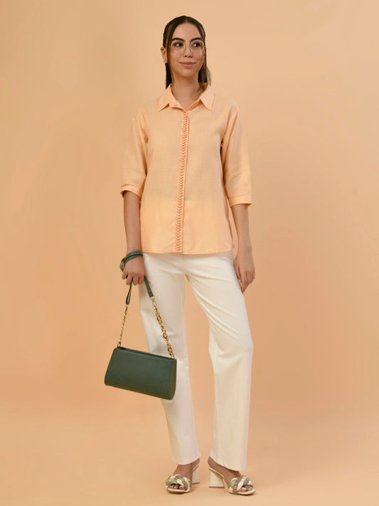 Albion Premium Ladies Peach Casual Top