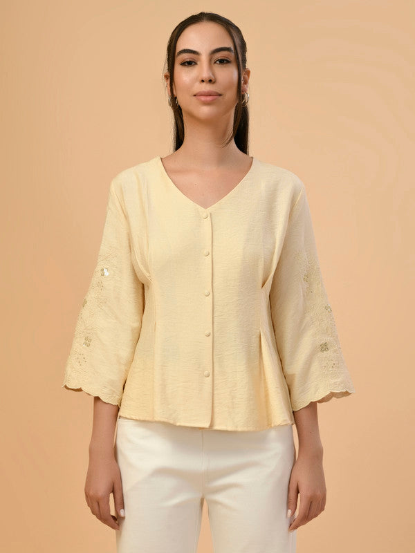Albion Premium Ladies Fawn Casual Top