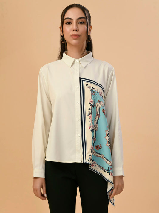 Albion Premium Ladies Cream Casual Top