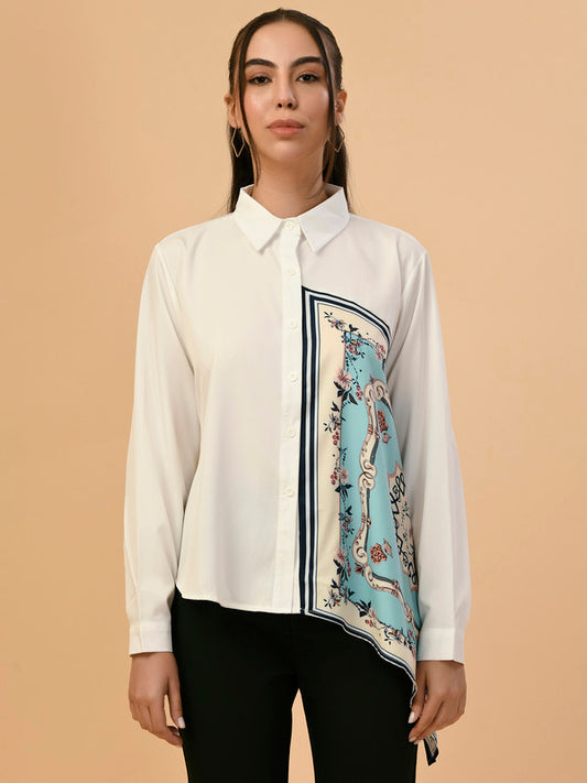 Albion Premium Ladies White Casual Top