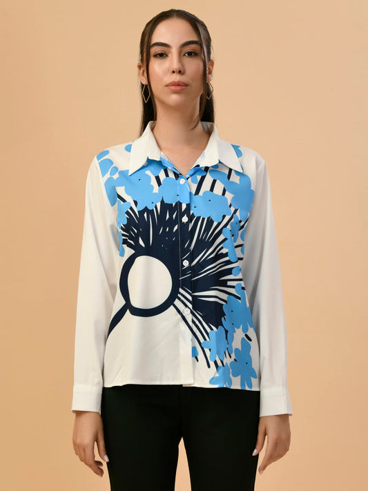 Albion Premium Ladies White Casual Top