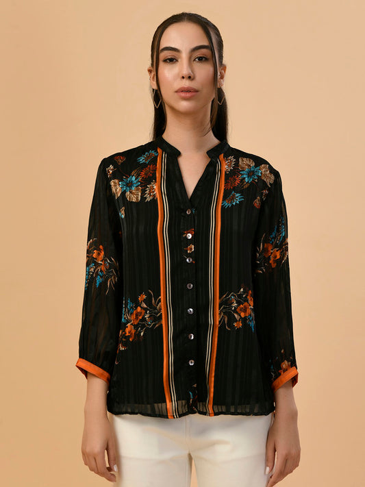 Albion Premium Ladies Black Casual Top