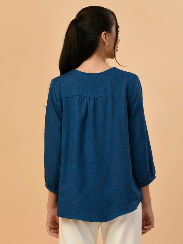 Albion Premium Ladies Blue Casual Top