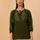 Albion Premium Ladies Green Casual Top