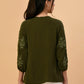 Albion Premium Ladies Green Casual Top