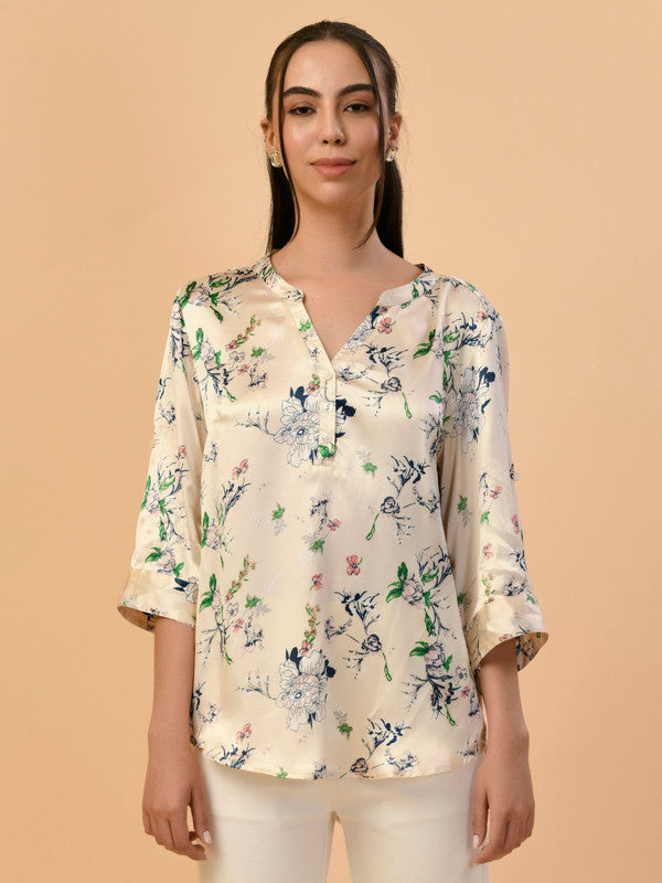 Albion Premium Ladies Off White Casual Top