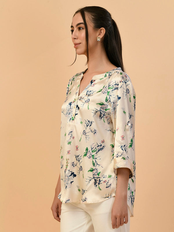 Albion Premium Ladies Off White Casual Top