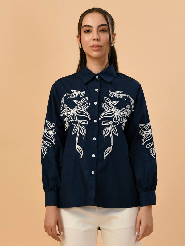 Albion Premium Ladies Blue Casual Top