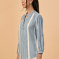 Albion Premium Ladies Ink.Blue Casual Top