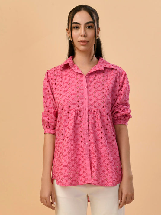 Albion Premium Ladies Magneta Casual Shirt