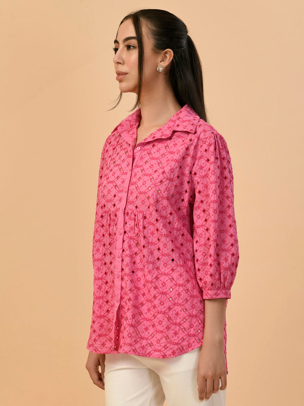 Albion Premium Ladies Magneta Casual Shirt
