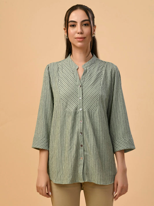 Albion Premium Ladies Mint Casual Shirt