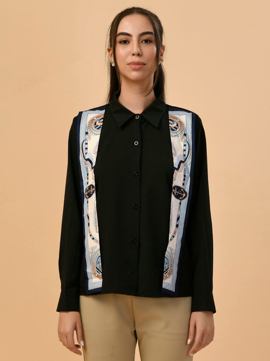 Albion Premium Ladies Black Casual Top