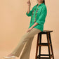 Albion Premium Ladies Green Casual Shirt