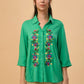 Albion Premium Ladies Green Casual Shirt