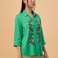 Albion Premium Ladies Green Casual Shirt